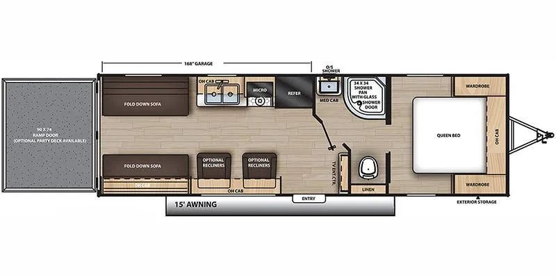 2023 Coachmen Catalina Trail Blazer 26TH - Floor plan