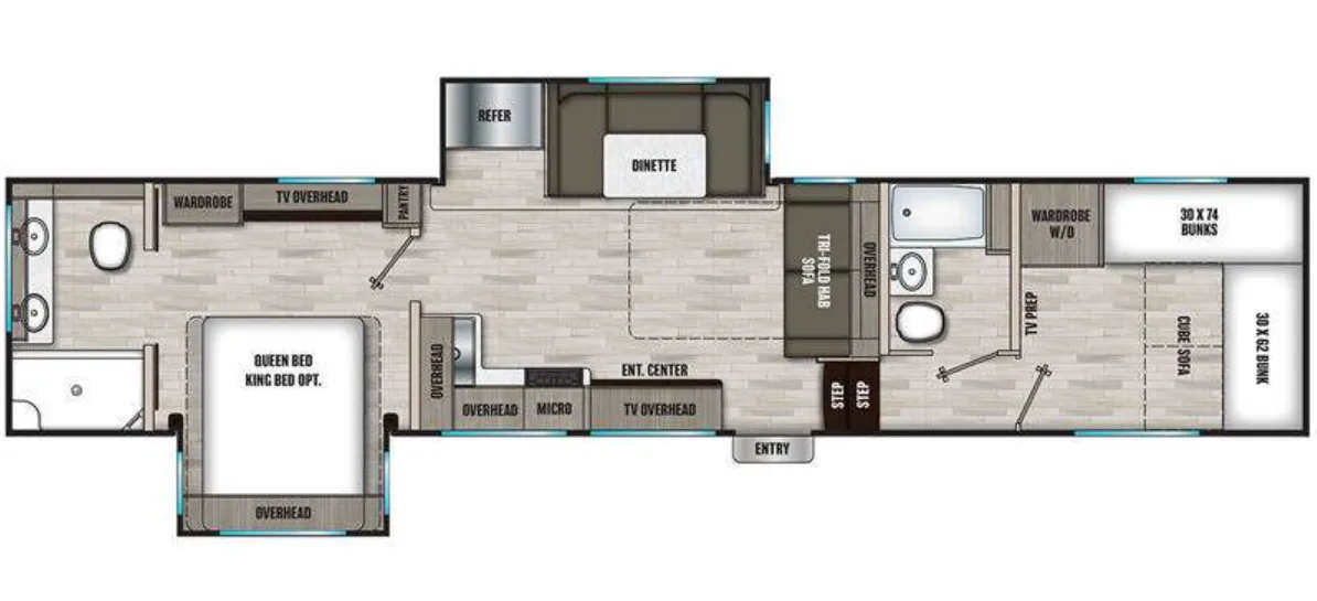 Coachmen Chaparral X Edition 355FBX floor plan