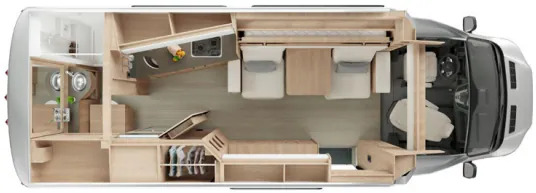 Leisure Travel Wonder W24MB floor plan