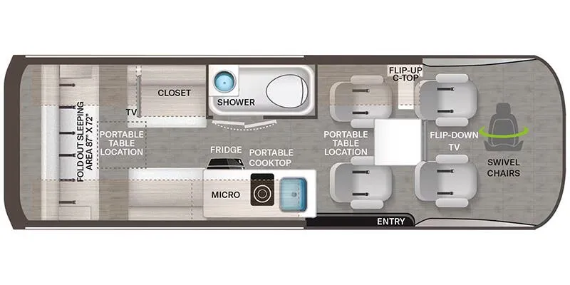 2026 Thor Motor Coach Sanctuary 24C floor plan