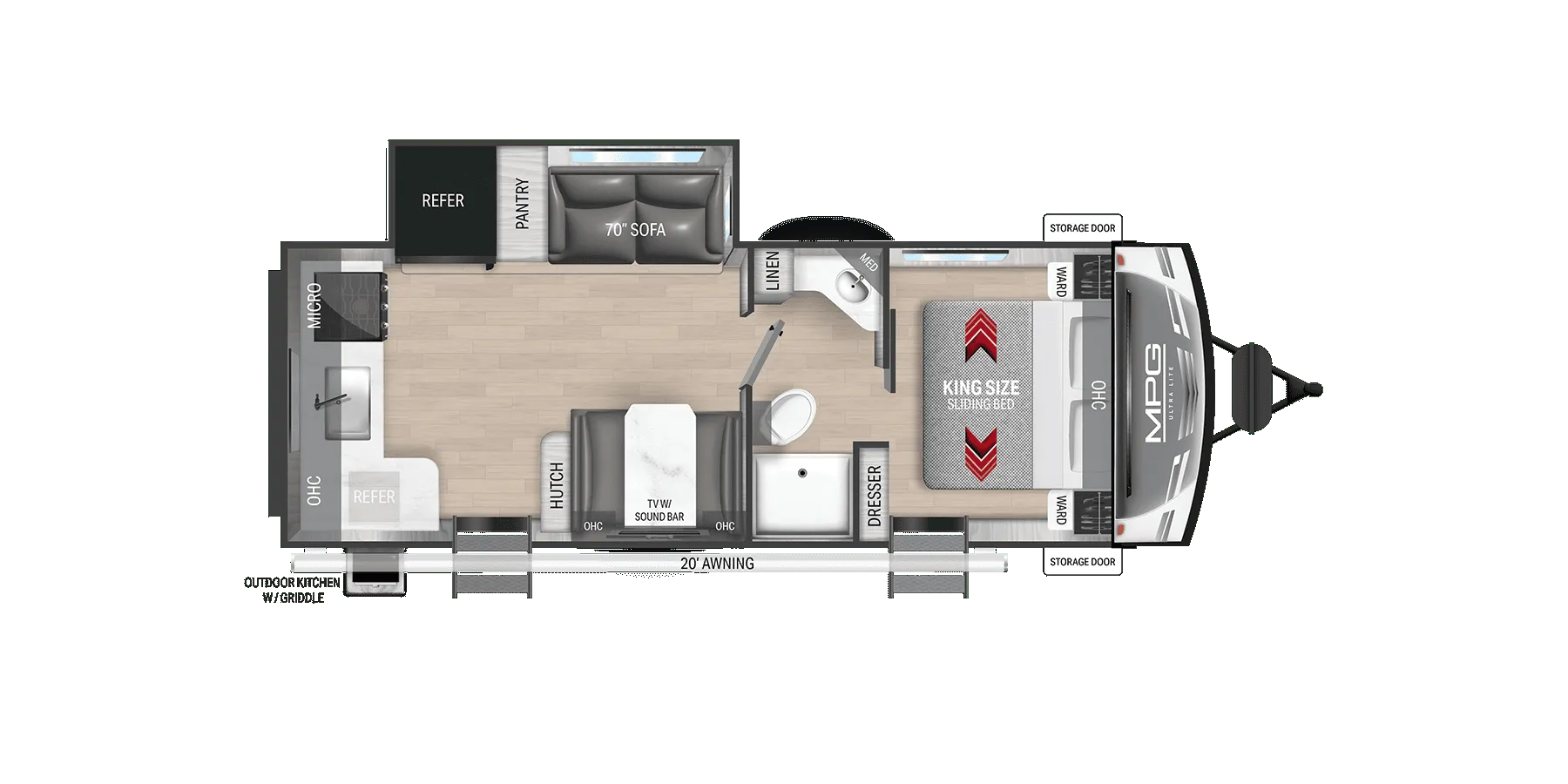 Cruiser RV MPG 2520RK floor plan