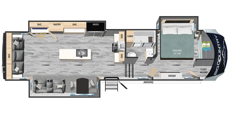 Heartland Big Country BC 3460 GK floor plan