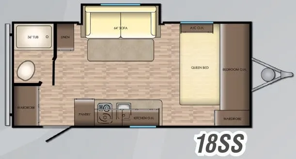 CrossRoads Zinger Lite 18SS floor plan