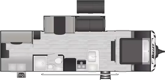 Keystone Bullet Premium 287QBSWE floor plan