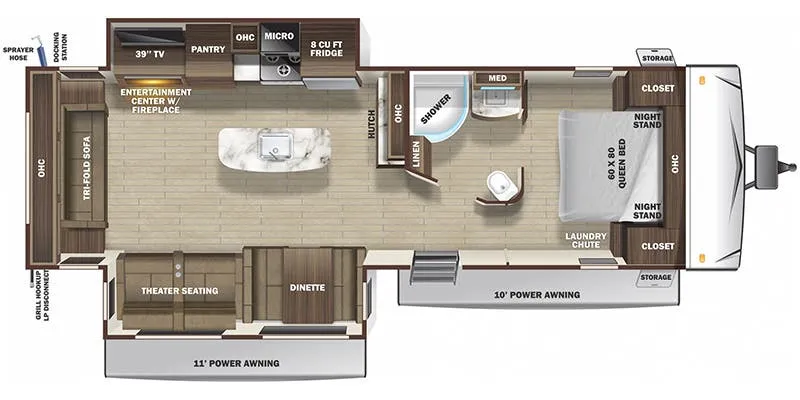 Highland Ridge Mesa Ridge Limited MR291RLS floor plan