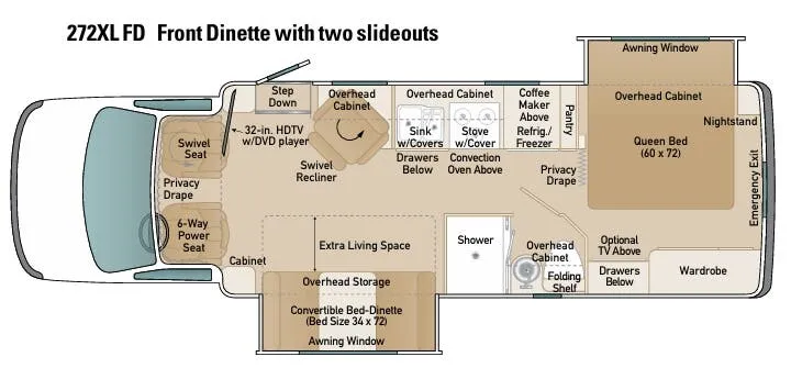 Coach House Platinum 272XL FD floor plan