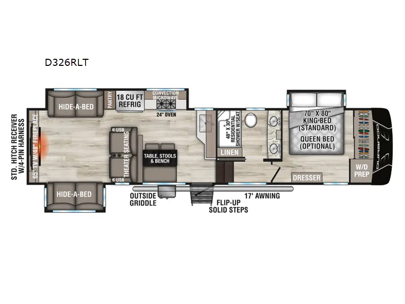 2025 Shasta Phoenix Lite 368TBH — Floor plan
