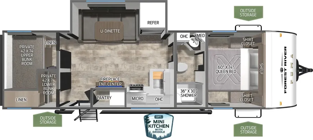 2026 Palomino Puma Camping Edition 263BHCE floor plan