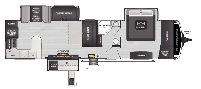 Keystone Outback 332ML floor plan