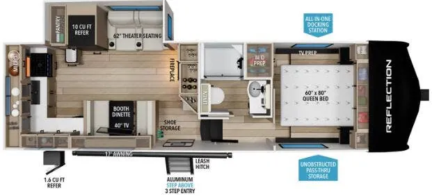 Grand Design Reflection 150 Series 250ML floor plan