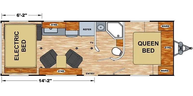 Eclipse Attitude 23SA-LE floor plan