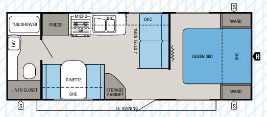 Jayco Jay Feather 221 floor plan