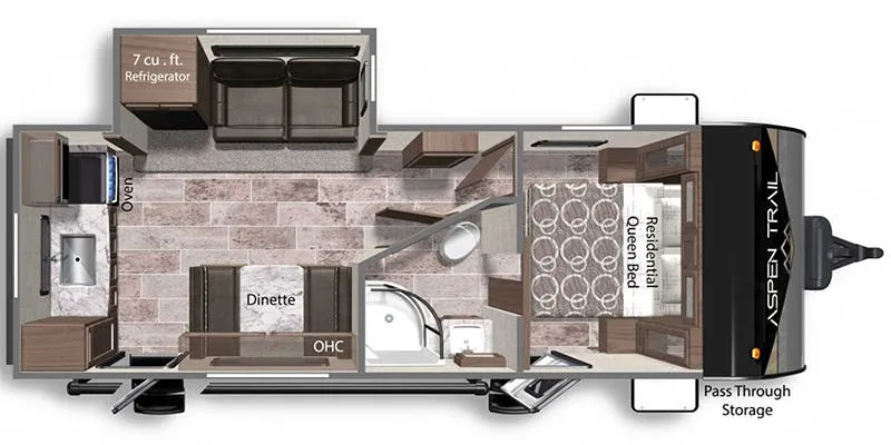 2022 Dutchmen Aspen Trail 2390RKSWE - Floor plan