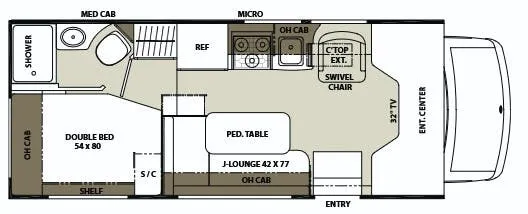 Coachmen Concord 220 LE floor plan