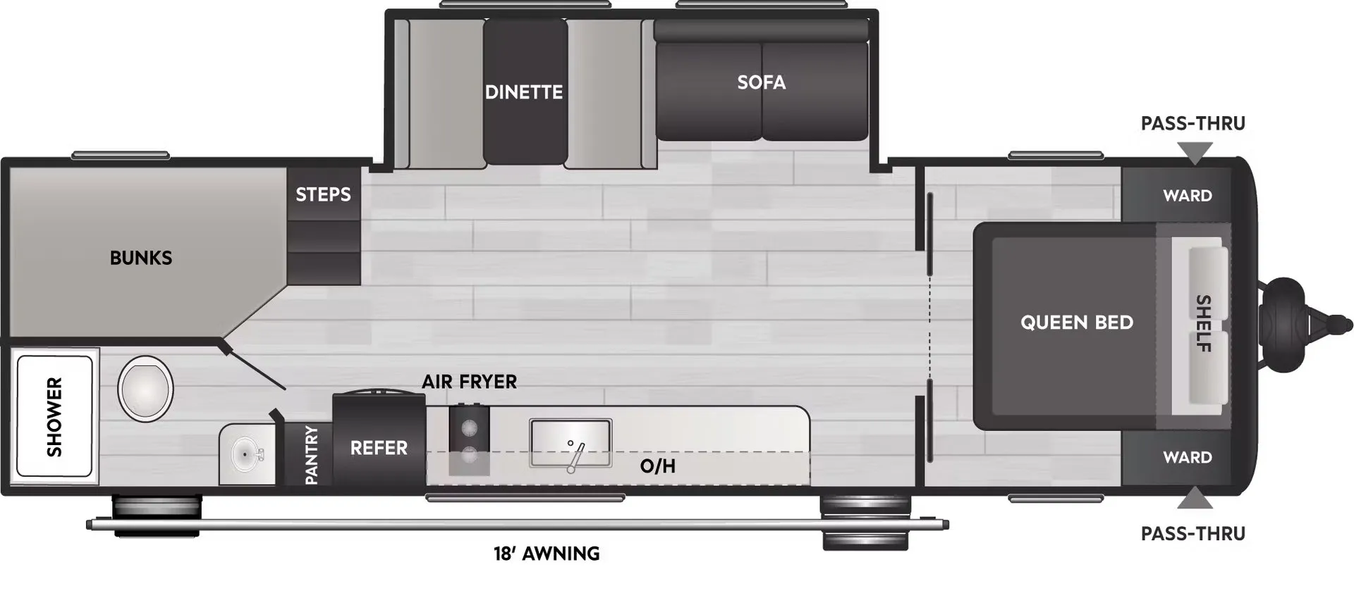 Keystone Coleman Light 26BX floor plan