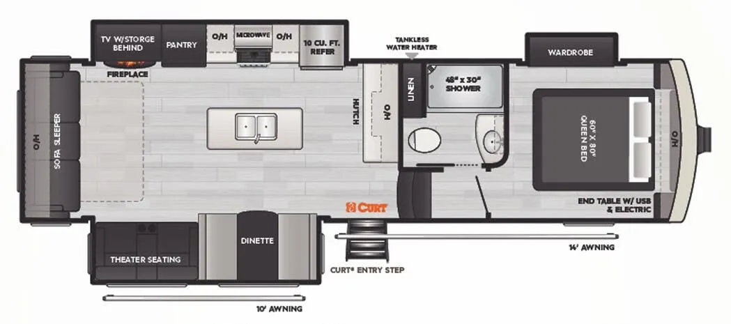 2023 Keystone Arcadia Super Lite 332SLRL - Floor plan