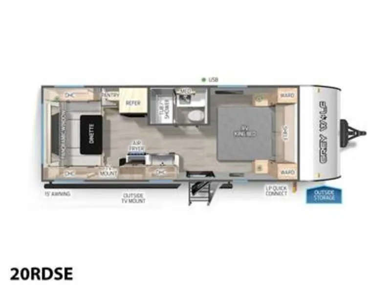 2025 Forest River Cherokee Grey Wolf 20RDSE - Photo 3