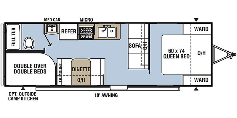 Coachmen Viking Saga 26SBH floor plan