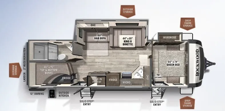 Forest River Rockwood Ultra Lite 2706WS exterior