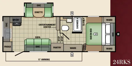 Starcraft AR-ONE MAXX 24RKS floor plan