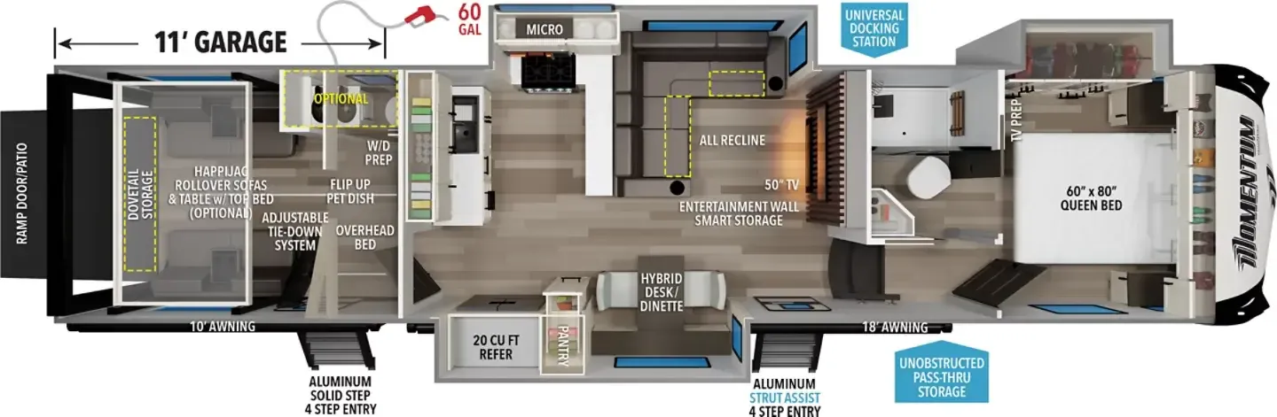 Grand Design Momentum 344M floor plan