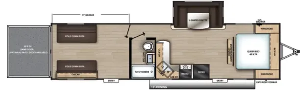 Coachmen Catalina Trail Blazer 29THS floor plan
