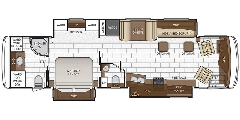 2016 Newmar Ventana LE 3709 floor plan