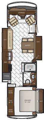 Newmar Bay Star 3226 floor plan