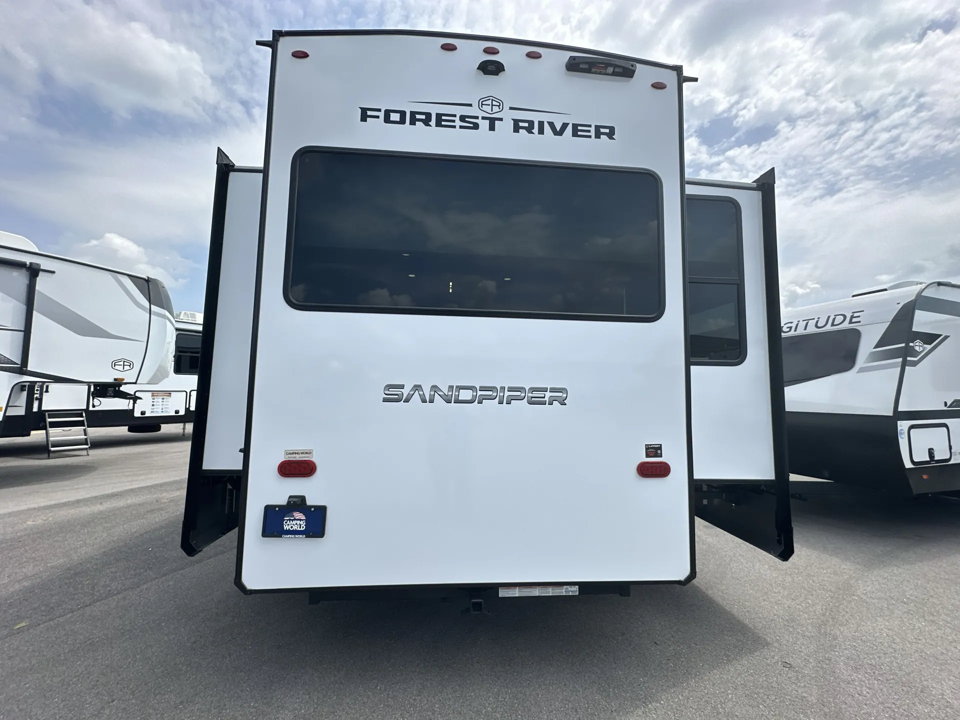 2026 Forest River Sandpiper 3900HBLR — backside
