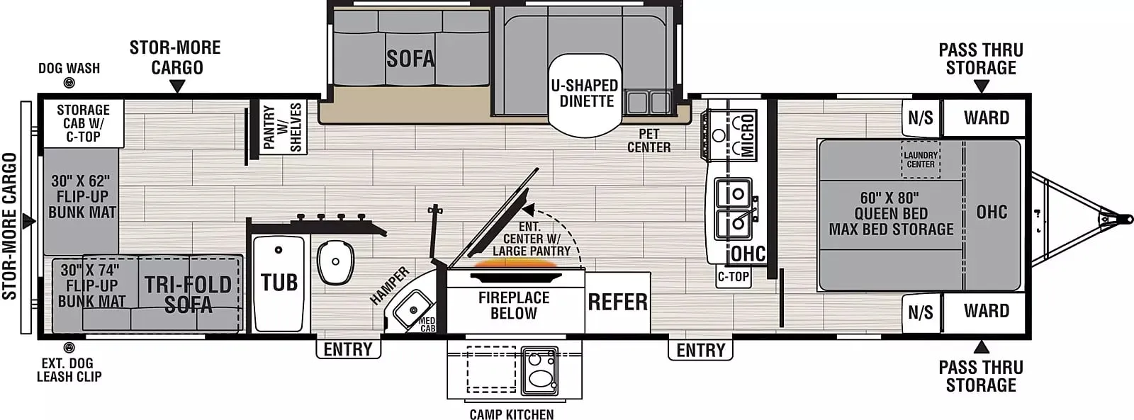 Coachmen Northern Spirit 3272BH floor plan