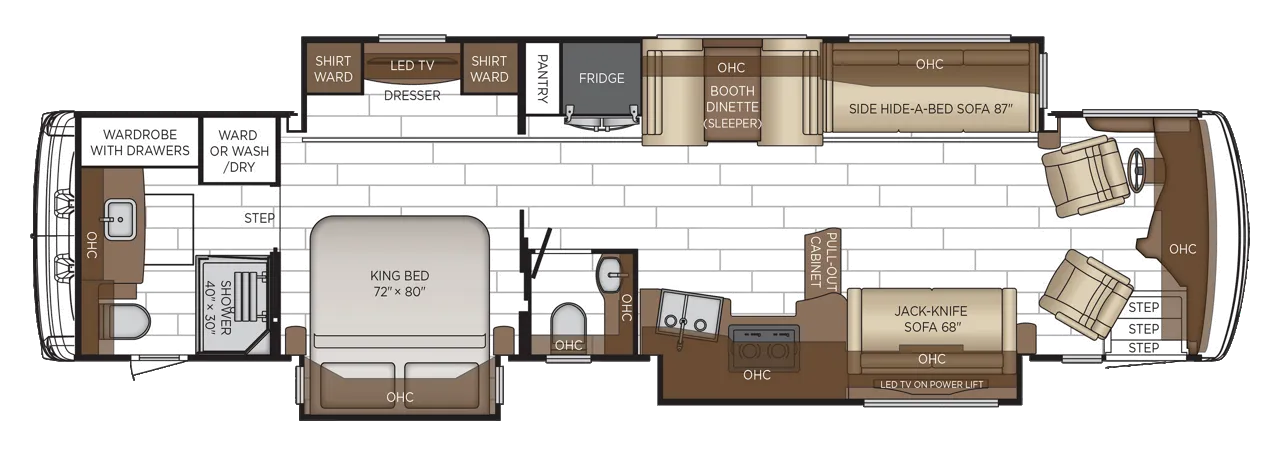 2026 Newmar Dutch Star 4081 - Floor plan