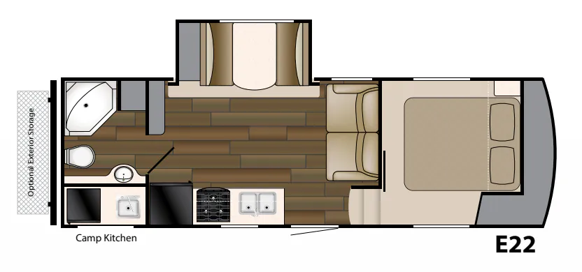 Heartland ElkRidge Xtreme Light E 22 floor plan