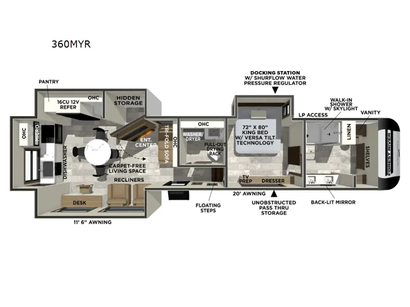 2026 Forest River Impression 360MYR floor plan