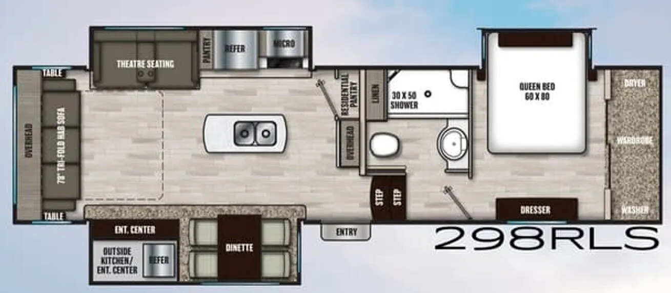 Coachmen Chaparral 298RLS floor plan