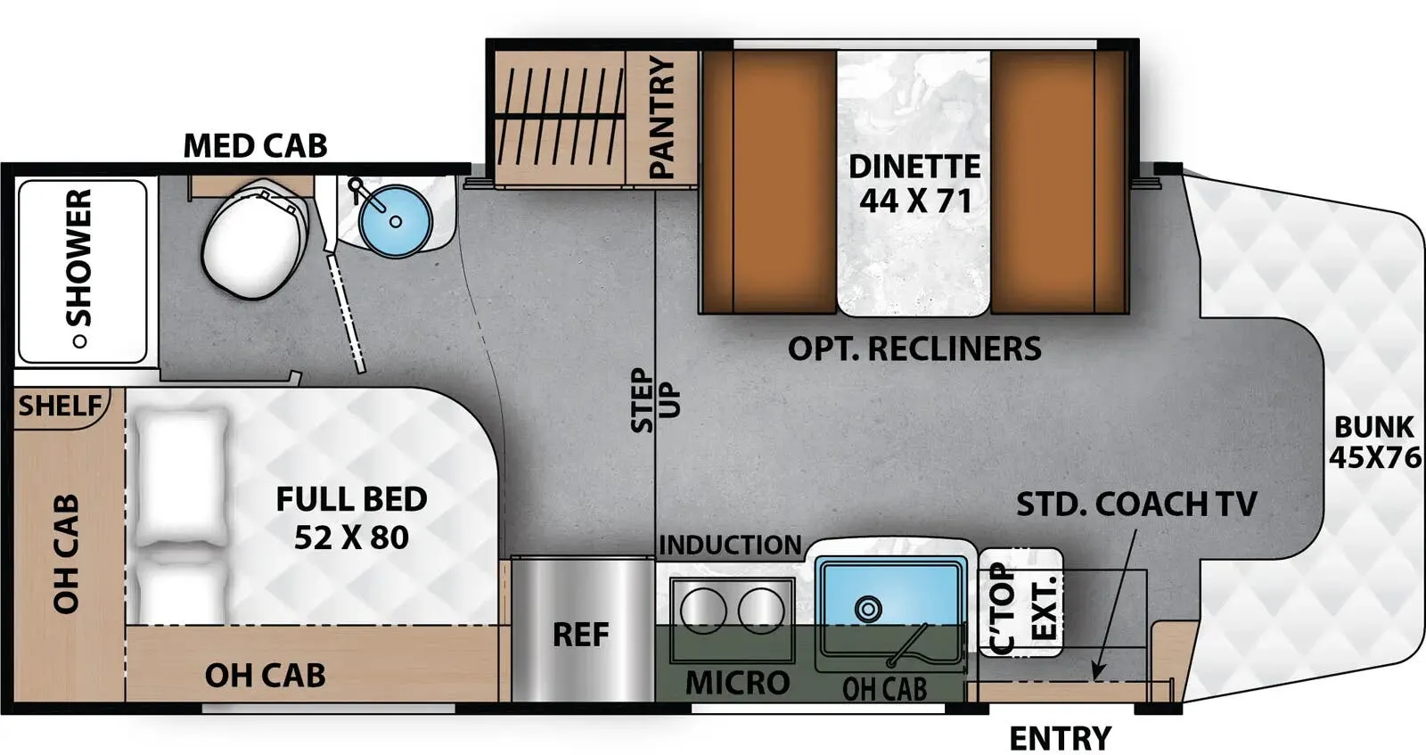 Coachmen Prism Select 24CB floor plan