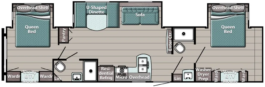 Gulf Stream Innsbruck Lodge 33DBDB floor plan