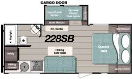 Gulf Stream Ameri-Lite Ultra-Lite 228SB floor plan