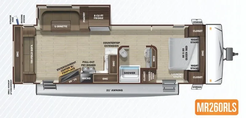 Highland Ridge Mesa Ridge Limited MR260RLS floor plan