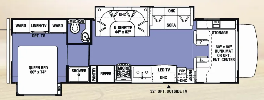 Forest River Sunseeker 3010DS floor plan