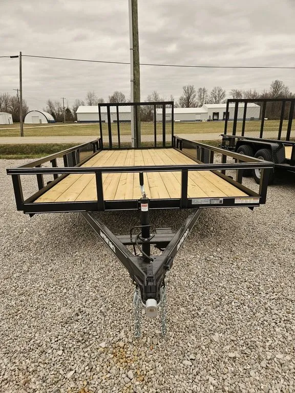 2025 Lone Wolf Trailer Company 83 x 18 Tandem Axle Tube Rail Utility - Main photo