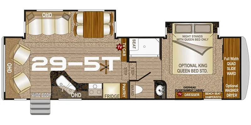 2016 Northwood Arctic Fox 29-5T floor plan