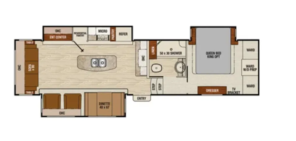 Coachmen Chaparral 336TSIK floor plan