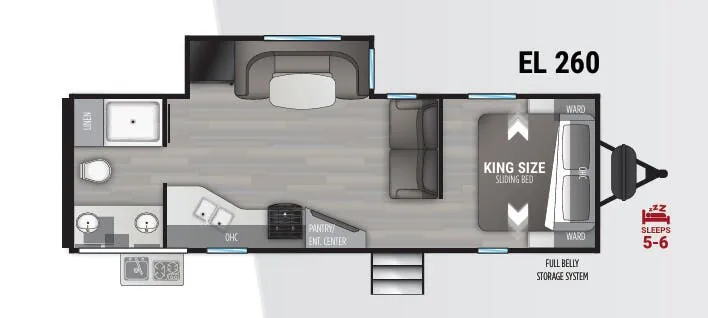 Cruiser RV Embrace EL260 floor plan