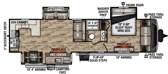 Venture RV SportTrek Touring Edition STT336VRK floor plan