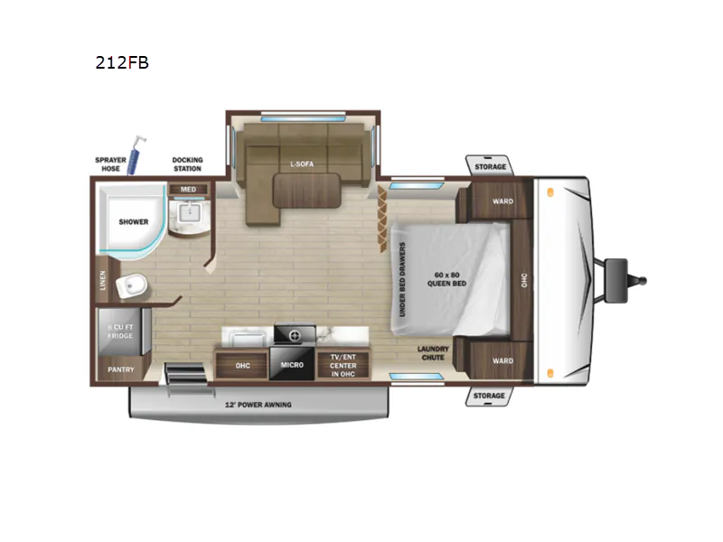 2022 Highland Ridge Silverstar S-Lite 212FB - Floor plan