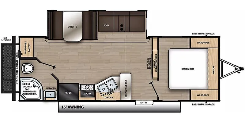 2024 Coachmen Catalina Legacy Edition 243RBS - Floor plan