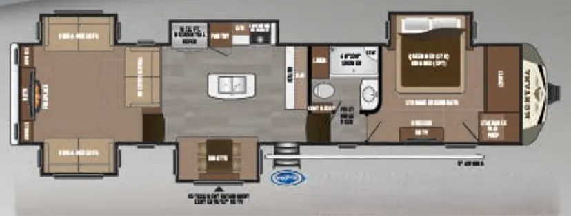Keystone Montana 3791RD floor plan