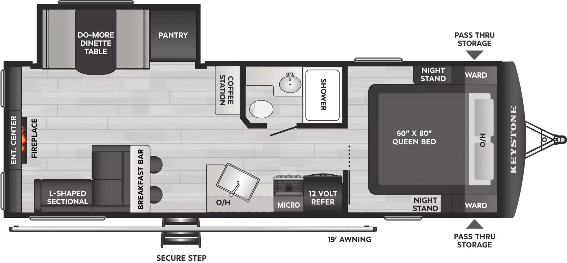 Keystone Passport SL Series 2660RL floor plan