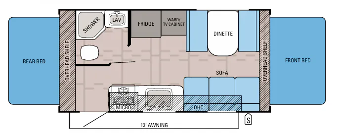 Jayco Jay Feather X19H floor plan