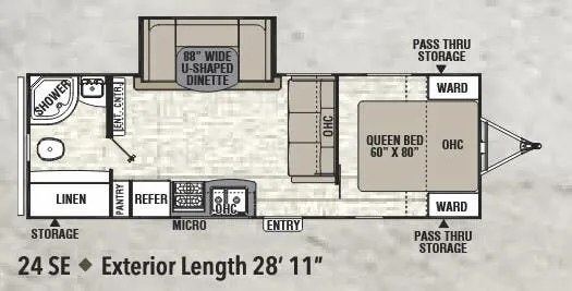 Coachmen Freedom Express Select 24 SE floor plan